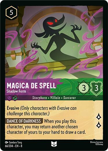 Magica De Spell - Shadow Form - Reign of Jafar Disney Lorcana trading card