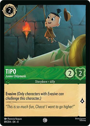 Tipo - Junior Chipmunk - Reign of Jafar Disney Lorcana trading card
