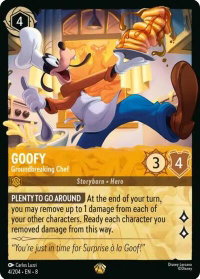 Goofy - Groundbreaking Chef - Reign of Jafar (8) #4/204 - Legendary Disney Lorcana Trading Card