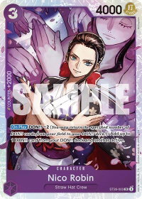 Nico Robin - Starter Deck 26: PURPLE/BLACK Monkey.D.Luffy (ST-26) #ST26-003 - Super Rare One Piece Trading Card