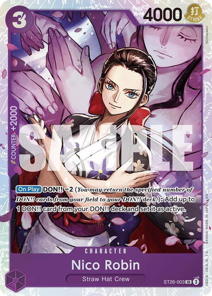 Nico Robin - Starter Deck 26: PURPLE/BLACK Monkey.D.Luffy One Piece trading card