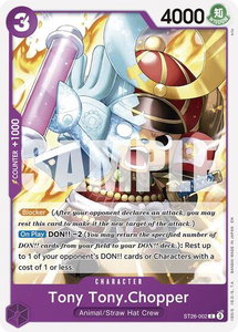 Tony Tony.Chopper - Starter Deck 26: PURPLE/BLACK Monkey.D.Luffy (ST-26) #ST26-002 - Common One Piece Trading Card