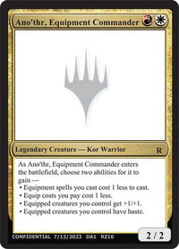 Ano'thr, Equipment Commander - Un-Known Event Playtest Cards  #null - Rare Magic: The Gathering Trading Card