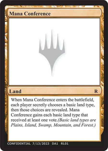 Mana Conference - Un-Known Event Playtest Cards Magic: The Gathering trading card