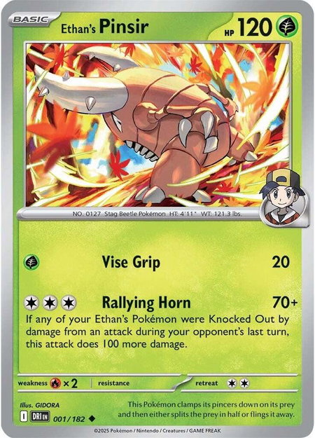 Ethan's Pinsir - SV10: Destined Rivals Pokémon trading card