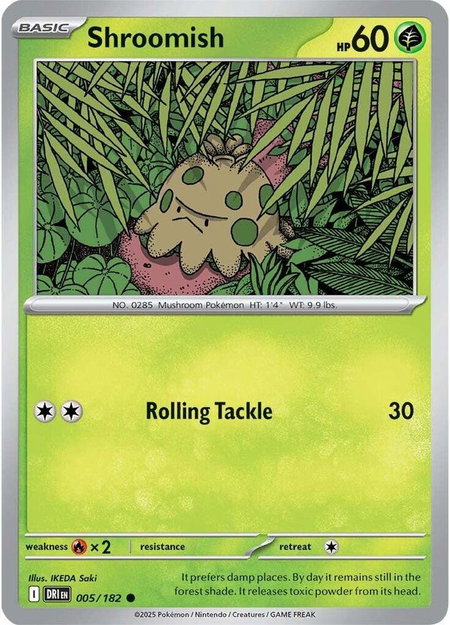 Shroomish - SV10: Destined Rivals Pokémon trading card