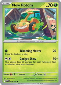 Mow Rotom - SV10: Destined Rivals (DRI) #009/182 - Common Pokémon Trading Card