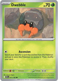 Dwebble - SV10: Destined Rivals (DRI) #011/182 - Common Pokémon Trading Card