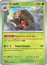 Crustle - 012/182 - SV10: Destined Rivals (DRI) #012/182 - Rare Pokémon Trading Card