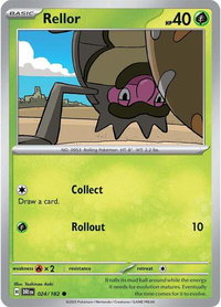 Rellor - SV10: Destined Rivals (DRI) #024/182 - Common Pokémon Trading Card