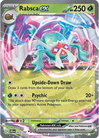 Rabsca ex - SV10: Destined Rivals (DRI) #025/182 - Double Rare Pokémon Trading Card