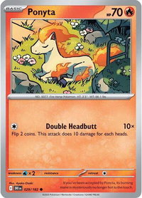 Ponyta - SV10: Destined Rivals (DRI) #029/182 - Common Pokémon Trading Card