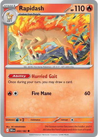 Rapidash - 030/182 - SV10: Destined Rivals (DRI) #030/182 - Uncommon Pokémon Trading Card