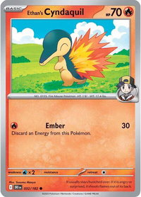 Ethan's Cyndaquil - SV10: Destined Rivals (DRI) #032/182 - Common Pokémon Trading Card