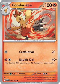 Combusken - SV10: Destined Rivals (DRI) #041/182 - Common Pokémon Trading Card