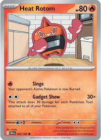 Heat Rotom - SV10: Destined Rivals (DRI) #043/182 - Common Pokémon Trading Card