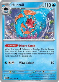 Huntail - SV10: Destined Rivals (DRI) #055/182 - Uncommon Pokémon Trading Card