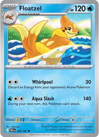 Floatzel - SV10: Destined Rivals (DRI) #058/182 - Uncommon Pokémon Trading Card