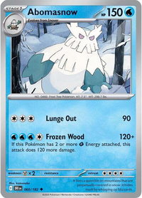 Abomasnow - SV10: Destined Rivals (DRI) #060/182 - Uncommon Pokémon Trading Card