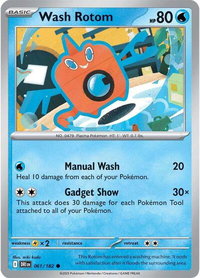 Wash Rotom - SV10: Destined Rivals (DRI) #061/182 - Common Pokémon Trading Card