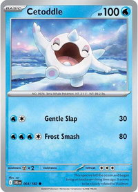 Cetoddle - SV10: Destined Rivals (DRI) #064/182 - Common Pokémon Trading Card