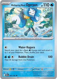 Wellspring Mask Ogerpon - SV10: Destined Rivals (DRI) #067/182 - Uncommon Pokémon Trading Card