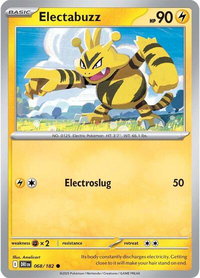 Electabuzz - SV10: Destined Rivals (DRI) #068/182 - Common Pokémon Trading Card