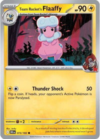 Team Rocket's Flaaffy - SV10: Destined Rivals (DRI) #073/182 - Common Pokémon Trading Card