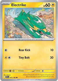 Electrike - 075/182 - SV10: Destined Rivals (DRI) #075/182 - Common Pokémon Trading Card