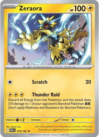 Zeraora - SV10: Destined Rivals (DRI) #078/182 - Rare Pokémon Trading Card