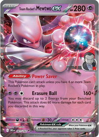 Team Rocket's Mewtwo ex - 081/182 - SV10: Destined Rivals (DRI) #081/182 - Double Rare Pokémon Trading Card