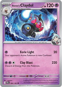 Steven's Claydol - SV10: Destined Rivals (DRI) #084/182 - Uncommon Pokémon Trading Card