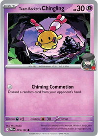 Team Rocket's Chingling - SV10: Destined Rivals (DRI) #085/182 - Common Pokémon Trading Card