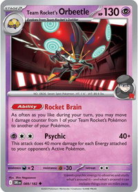 Team Rocket's Orbeetle - 089/182 - SV10: Destined Rivals (DRI) #089/182 - Uncommon Pokémon Trading Card