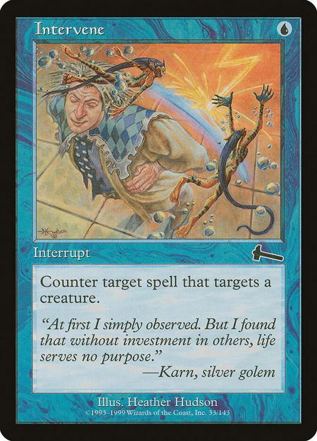 Intervene - Urza's Legacy Magic: The Gathering trading card