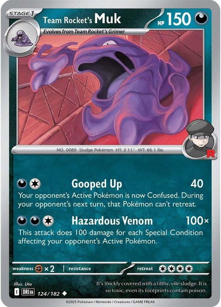 Team Rocket's Muk - SV10: Destined Rivals Pokémon trading card