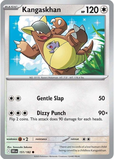 Kangaskhan - 151/182 - SV10: Destined Rivals Pokémon trading card