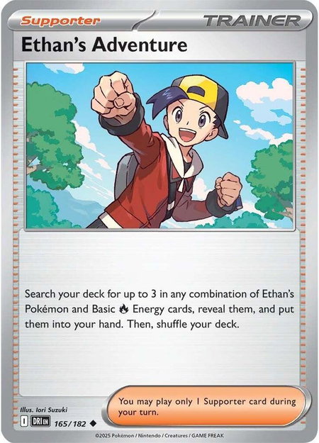 Ethan's Adventure - 165/182 - SV10: Destined Rivals Pokémon trading card