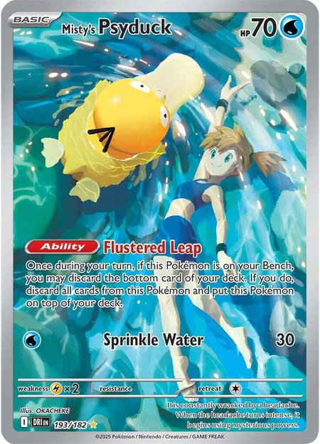 Misty's Psyduck - 193/182 - SV10: Destined Rivals Pokémon trading card