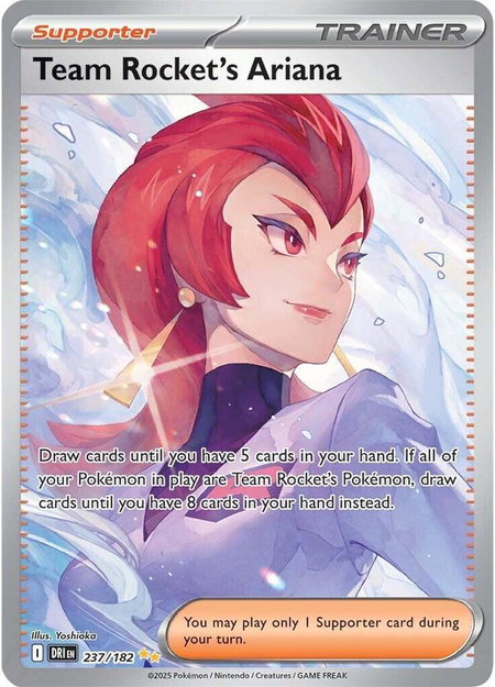 Team Rocket's Ariana - 237/182 - SV10: Destined Rivals Pokémon trading card