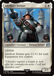 Adelbert Steiner - FINAL FANTASY (FIN) #3 - Uncommon Magic: The Gathering Trading Card