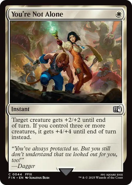 You're Not Alone - FINAL FANTASY Magic: The Gathering trading card