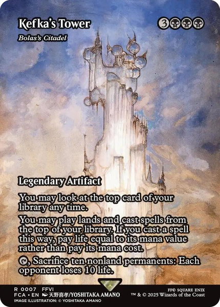 Kefka's Tower - Bolas's Citadel (Showcase) trading card from FINAL FANTASY: Through the Ages Kefka's Tower - Bolas's Citadel (Showcase) - FINAL FANTASY: Through the Ages Magic: The Gathering trading card