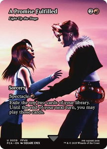 A Promise Fulfilled - Light Up the Stage (Showcase) - FINAL FANTASY: Through the Ages (FCA) #39 - Uncommon Magic: The Gathering Trading Card
