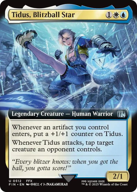 Tidus, Blitzball Star (Extended Art) - FINAL FANTASY Magic: The Gathering trading card