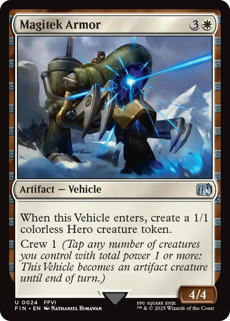 Magitek Armor - FINAL FANTASY Magic: The Gathering trading card