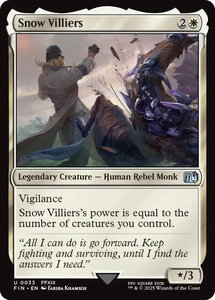 Snow Villiers - FINAL FANTASY (FIN) #33 - Uncommon Magic: The Gathering Trading Card