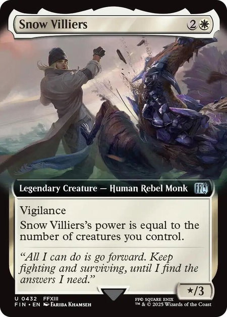 Snow Villiers (Extended Art) - FINAL FANTASY Magic: The Gathering trading card