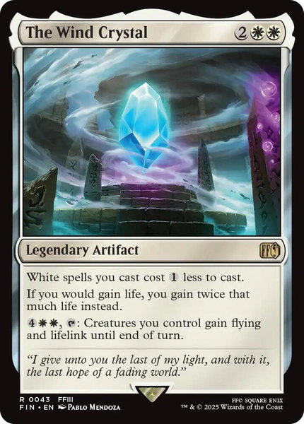 The Wind Crystal - FINAL FANTASY Magic: The Gathering trading card