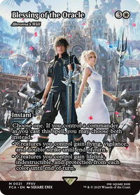 Blessing of the Oracle - Akroma's Will (Showcase) - FINAL FANTASY: Through the Ages (FCA) #21 - Mythic Magic: The Gathering Trading Card